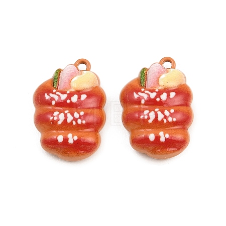 Baking Paint Zinc Alloy Pendants AL-CBA032C-03A-1
