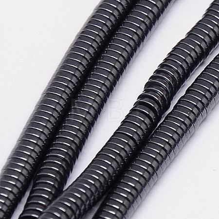 Non-magnetic Synthetic Hematite Beads Strands G-J164A-4mm-02-1