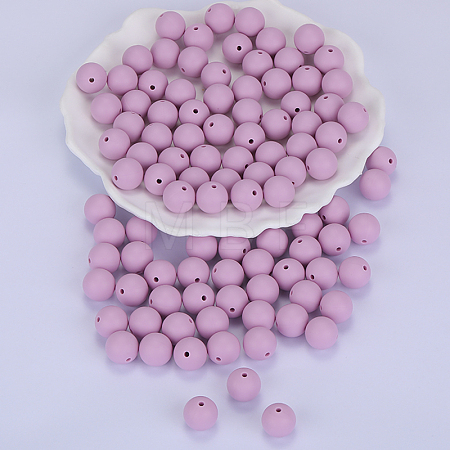 Round Silicone Focal Beads SI-JX0046A-57-1