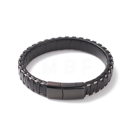 Leather Cord Bracelets BJEW-E352-11C-B-1