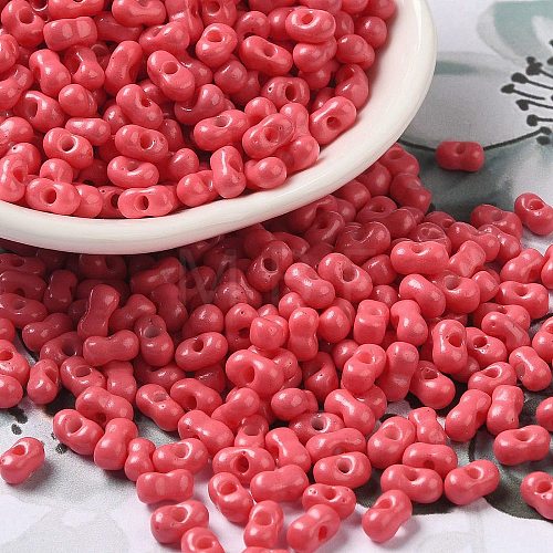 Baking Paint Glass Seed Beads SEED-K009-01A-18-1