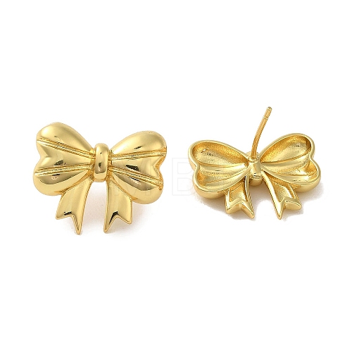 Rack Plating Brass Clip-on Earrings EJEW-R162-29G-1