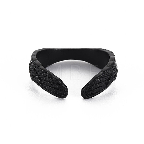 Twist Open Cuff Ring RJEW-S038-203-1