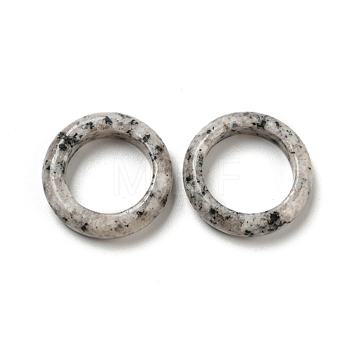 Natural Labradorite Plain Band Ring RJEW-P044-01C-09-1