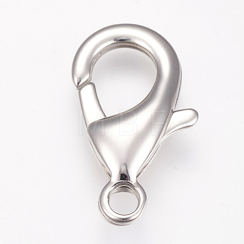 Tarnish Resistant 304 Stainless Steel Lobster Claw Clasps STAS-I082-14P-01-1