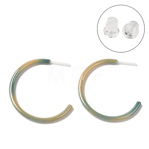 Hypoallergenic Bioceramics Zirconia Ceramic Stud Earrings EJEW-Z023-01K-01-1