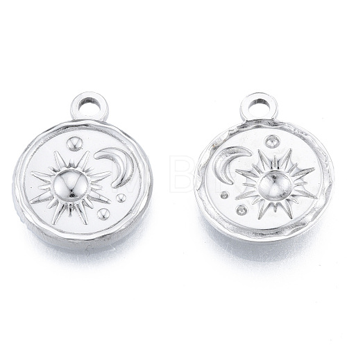 201 Stainless Steel Pendants STAS-N098-182P-1