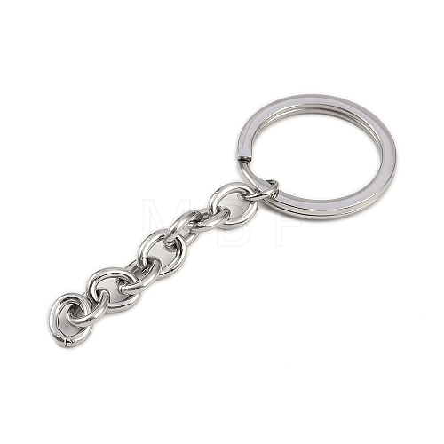 Polishing 304 Stainless Steel Split Key Rings STAS-H558-45P-1-1