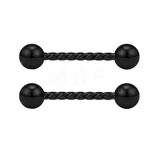 304 Stainless Steel Round Ball Nipple Barbells WGF6E7B-03-1