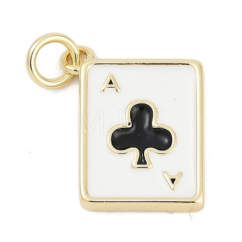 Brass Enamel Charms KK-G522-44G-04-1