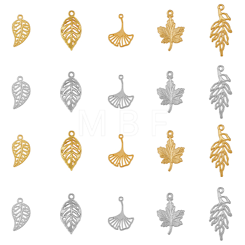 140Pcs 10 Styles Alloy Pendants FIND-FH0007-11-1