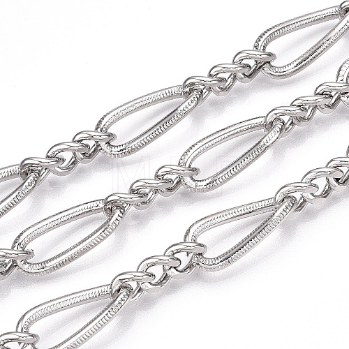 Iron Twisted Oval Link Chains CH-N004-08P-1