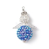 Glass Seed Beads Alloy Pendants PALLOY-MZ00283-02-1