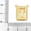 Brass Micro Pave Clear Cubic Zirconia Pendants KK-CBA6A75-48B-G-3