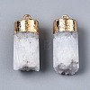 Natural Druzy Agate Pendants G-S359-315-2