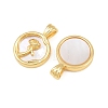 Brass with White Shell Pendants CU-CBA9482-04G-04-2