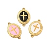 201 Stainless Steel Enamel Connector Charms STAS-P320-15G-1