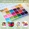 ABS Plastic Beads KY-TAC0013-03-4