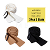 3Pcs 3 Style Woolen Coat Belts AJEW-FH0006-52-2