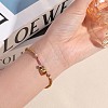 304 Stainless Steel & Glass & Rhinestone Charm Bracelets WG32BFD-01-1