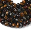 Three Color Natural Tiger Eye Bead Strands G-D344-A20-01-5