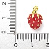 Brass Enamel Pendants X-KK-S511-01B-G-3