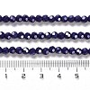 Electroplate Opaque Glass Beads Strands EGLA-A035-P4mm-A09-4