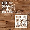 Plastic Reusable Drawing Painting Stencils Templates DIY-WH0172-900-2