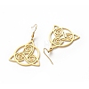 304 Stainless Steel Sailor's Knot Dangle Earrings for Women LS-EJEW-P222-06G-2