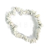Natural Howlite Stretch Bracelets PW-WG56138-40-1