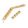 925 Sterling Silver Cubic Zirconia Twister Clasps STER-WH0007-28A-G-3