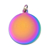 Ion Plating(IP) 304 Stainless Steel Pendants STAS-I311-33H-RC-1