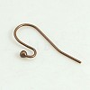 Kissitty Brass Hook Earrings KK-KS0001-08R-NR-2