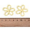 Spray Painted Alloy Flower Multi-Strand Links PALLOY-Q464-01D-3