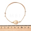 4Pcs 4 Colors Ocean Dyed Synthetic Turquoise Sea Turtle Beaded Adjustable Waxed Polyester Cord Bracelets for Women BJEW-JB14243-02-5
