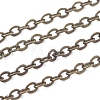 Brass Coated Iron Flat Cable Chains CH-CJC0001-04AB-2