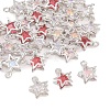 30Pcs 3 Colors Alloy Glass Pendants FIND-YW0011-24A-1