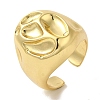 Rack Plating Brass Cuff Rings RJEW-H228-19G-1