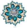 Flower Alloy Rhinestone Brooches for Backpack Clothes JEWB-WH20011-02E-6