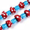 Handmade Lampwork Beads Strands LAMP-N024-09D-2