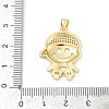 Brass Micro Pave Cubic Zirconia Pendants KK-D317-102G-3