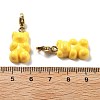 Bear Resin Pendant Decorations STAS-M092-01G-02-3