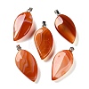 Natural Red Banded Agate Pendants GG-CBACB71-05P-14-1