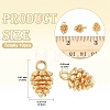 10Pcs Brass Charms KK-YW0004-46-3