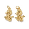 Brass Micro Pave Cubic Zirconia Pendants KK-K420-04G-1