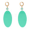 Oval Acrylic Hoop Earrings FS-WGC2B37-05-1