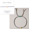 Mother's Day Adjustable Brass Bead Braided Bead Bracelets YE2550-13-1