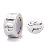 Flat Round Paper Thank You Stickers DIY-C042-10-1