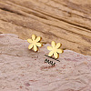 304 Stainless Steel Stud Earrings WG9FC02-01-1