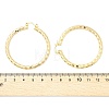 Brass Hoop Earrings EJEW-B117-06E-G-5